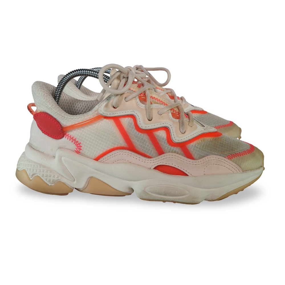 Adidas Ozweego Sneakers Women 5.5 Signal Pink Off White FY3128 Running Shoes - Picture 5 of 11